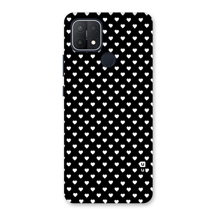 Classy Hearty Polka Back Case for Oppo A15