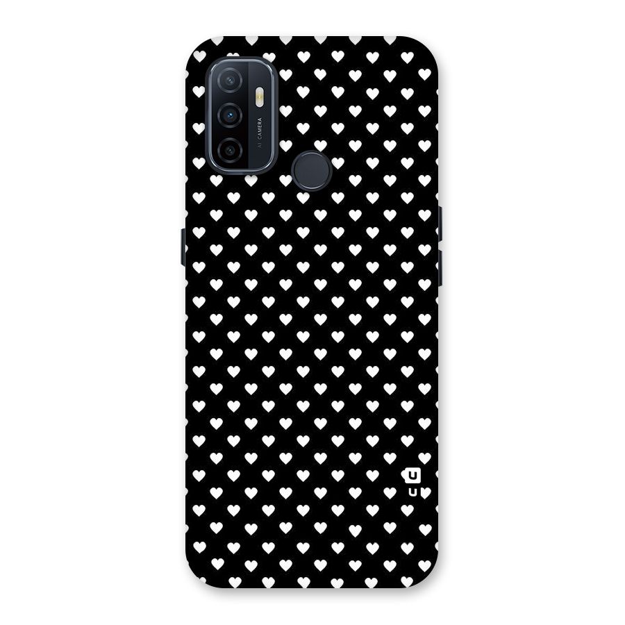 Classy Hearty Polka Back Case for Oppo A32