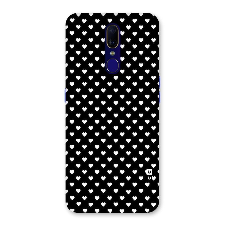 Classy Hearty Polka Back Case for Oppo F11