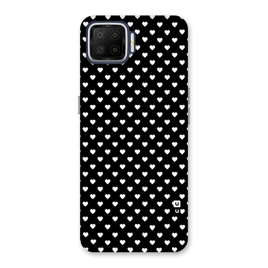Classy Hearty Polka Back Case for Oppo F17