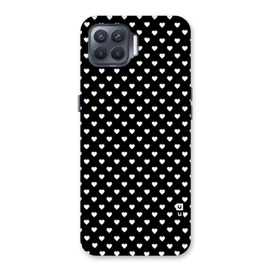 Classy Hearty Polka Back Case for Oppo F17 Pro