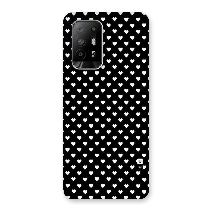 Classy Hearty Polka Back Case for Oppo F19 Pro Plus 5G