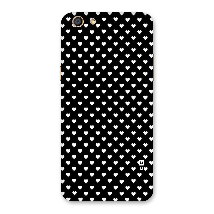 Classy Hearty Polka Back Case for Oppo F3