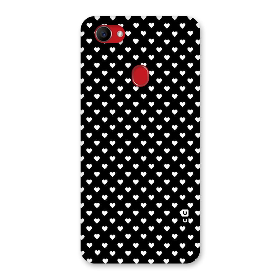 Classy Hearty Polka Back Case for Oppo F7