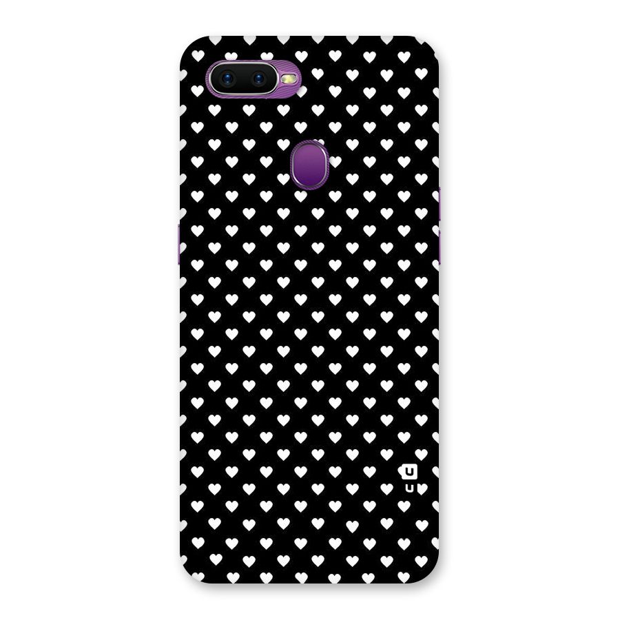 Classy Hearty Polka Back Case for Oppo F9