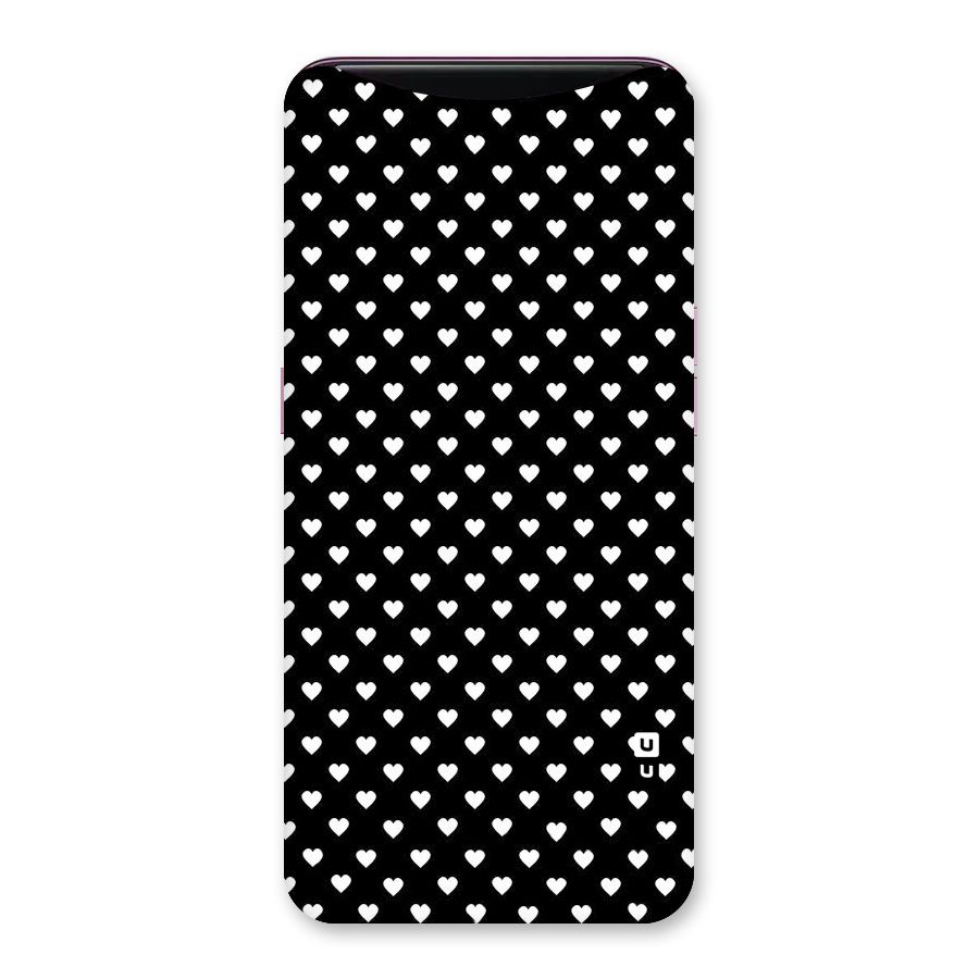Classy Hearty Polka Back Case for Oppo Find X