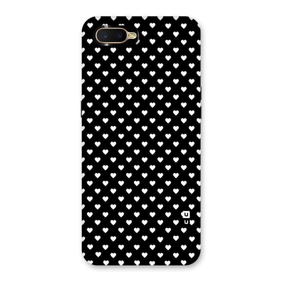 Classy Hearty Polka Back Case for Oppo K1