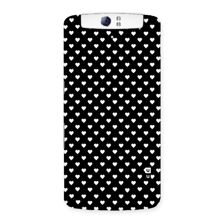 Classy Hearty Polka Back Case for Oppo N1