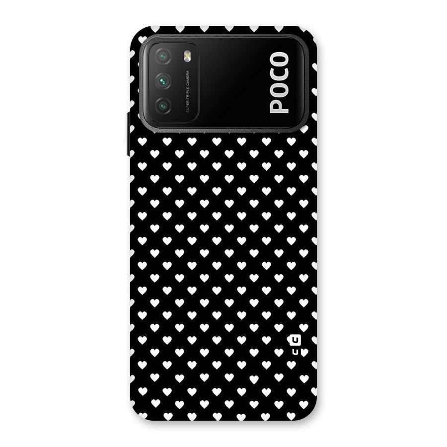 Classy Hearty Polka Back Case for Poco M3