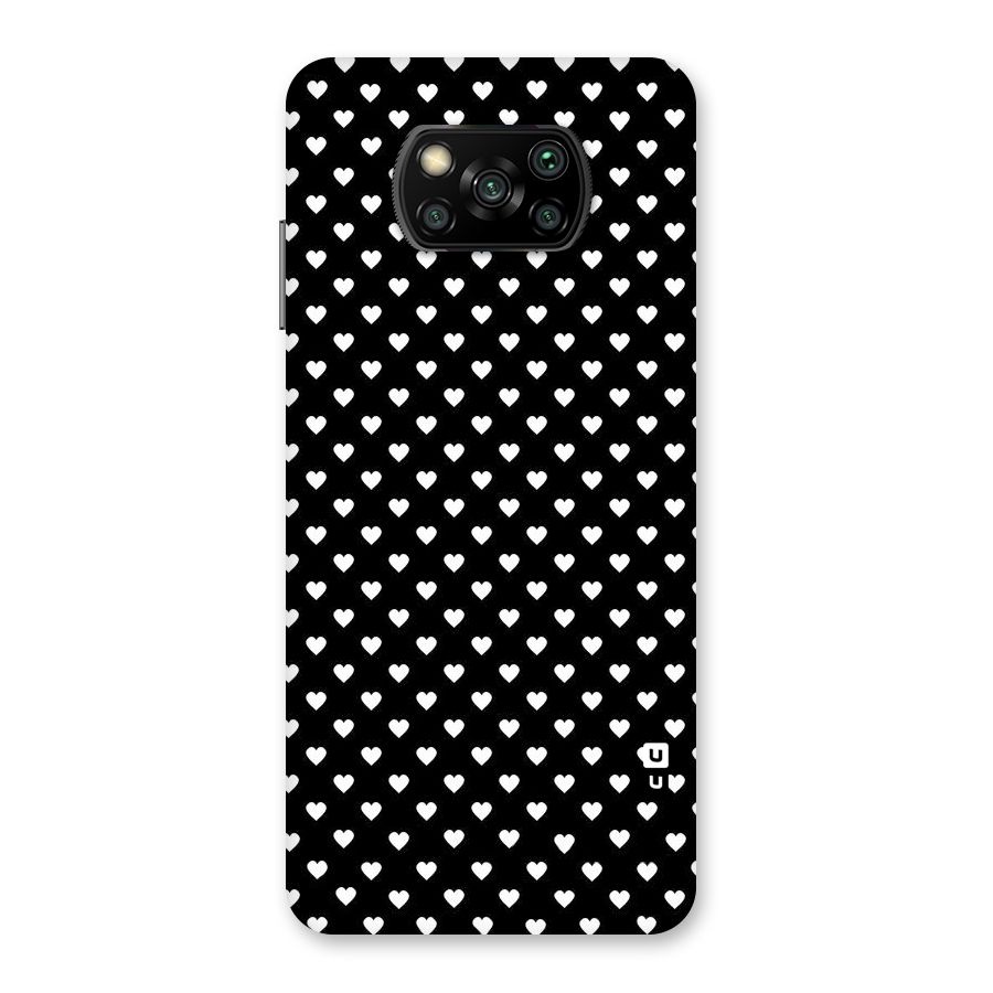 Classy Hearty Polka Back Case for Poco X3