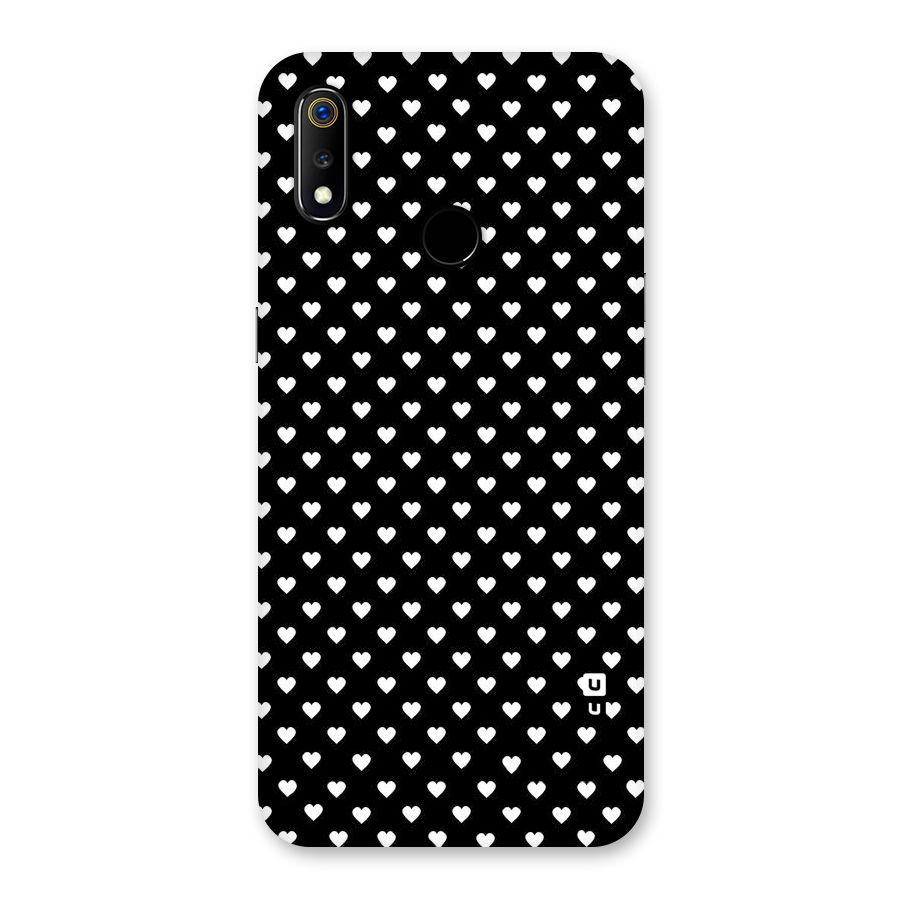Classy Hearty Polka Back Case for Realme 3