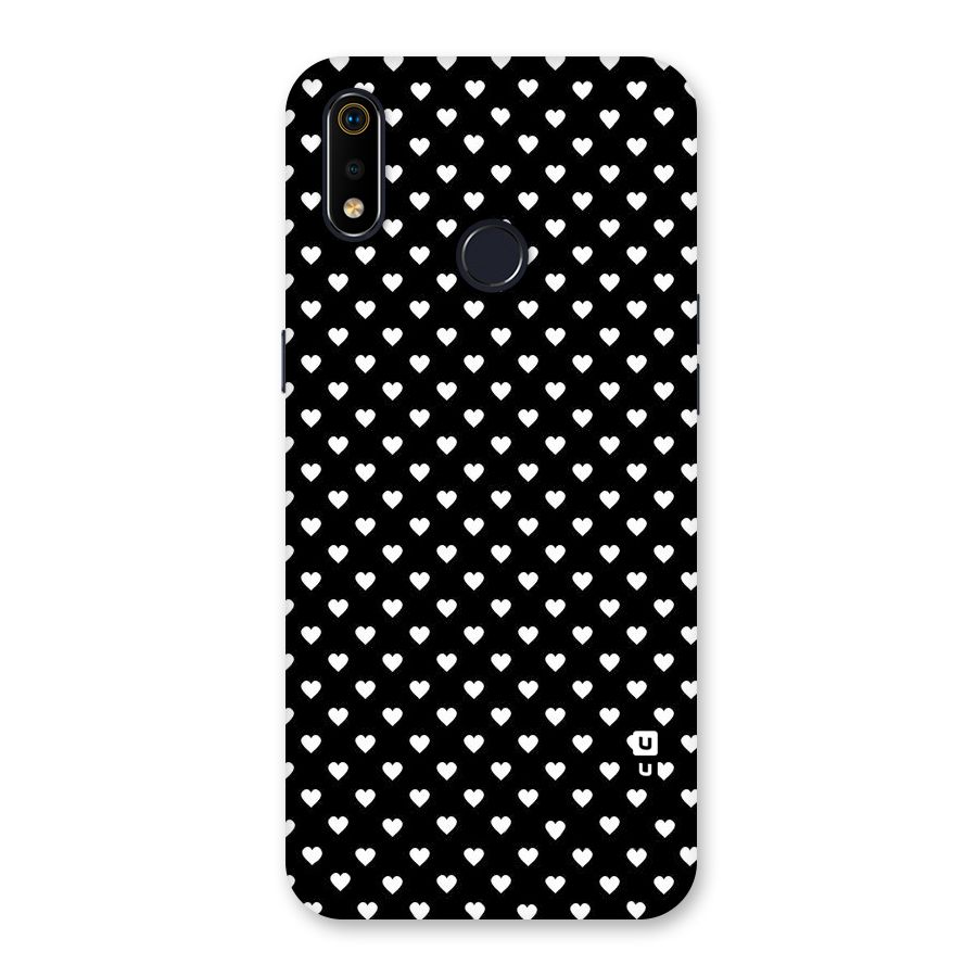 Classy Hearty Polka Back Case for Realme 3i