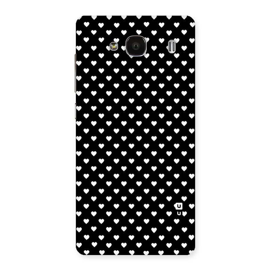Classy Hearty Polka Back Case for Redmi 2