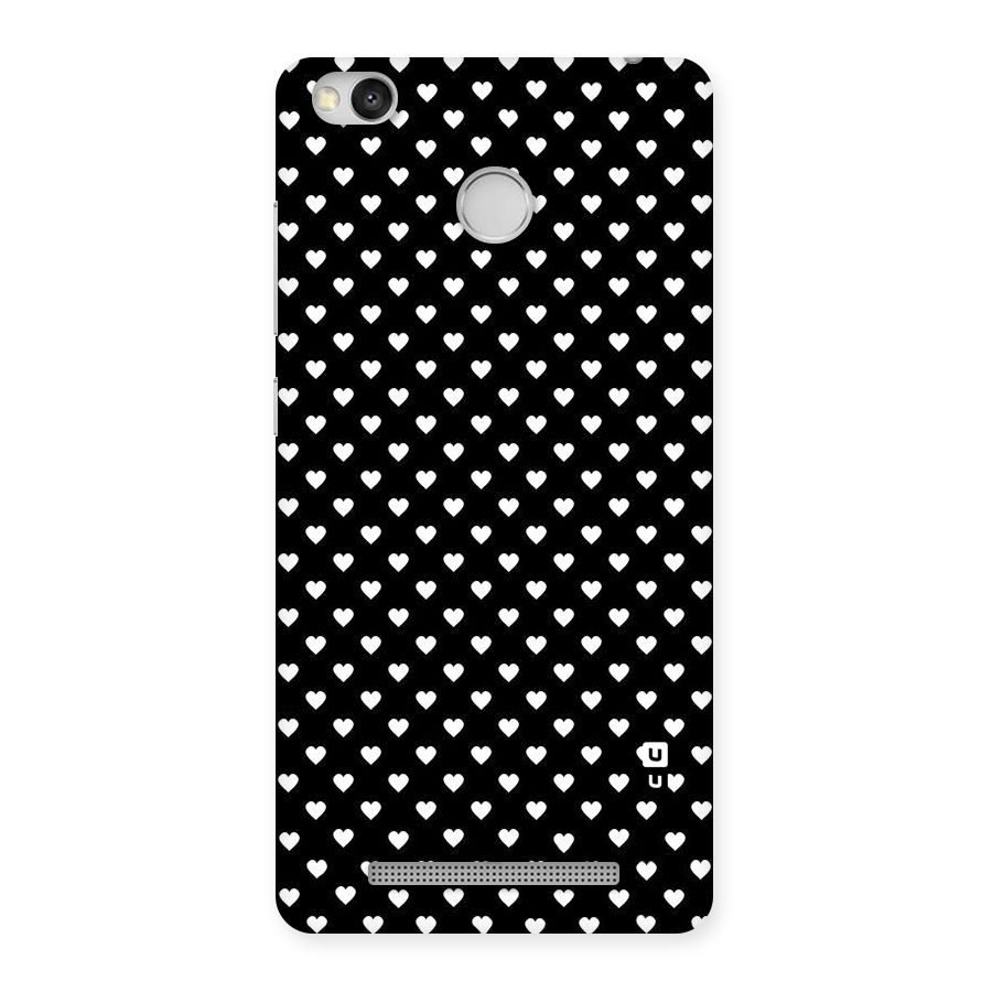 Classy Hearty Polka Back Case for Redmi 3S Prime