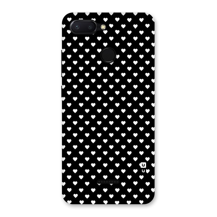 Classy Hearty Polka Back Case for Redmi 6