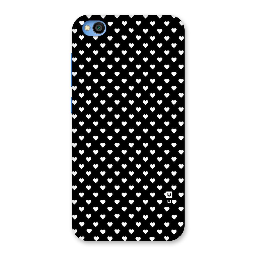Classy Hearty Polka Back Case for Redmi Go