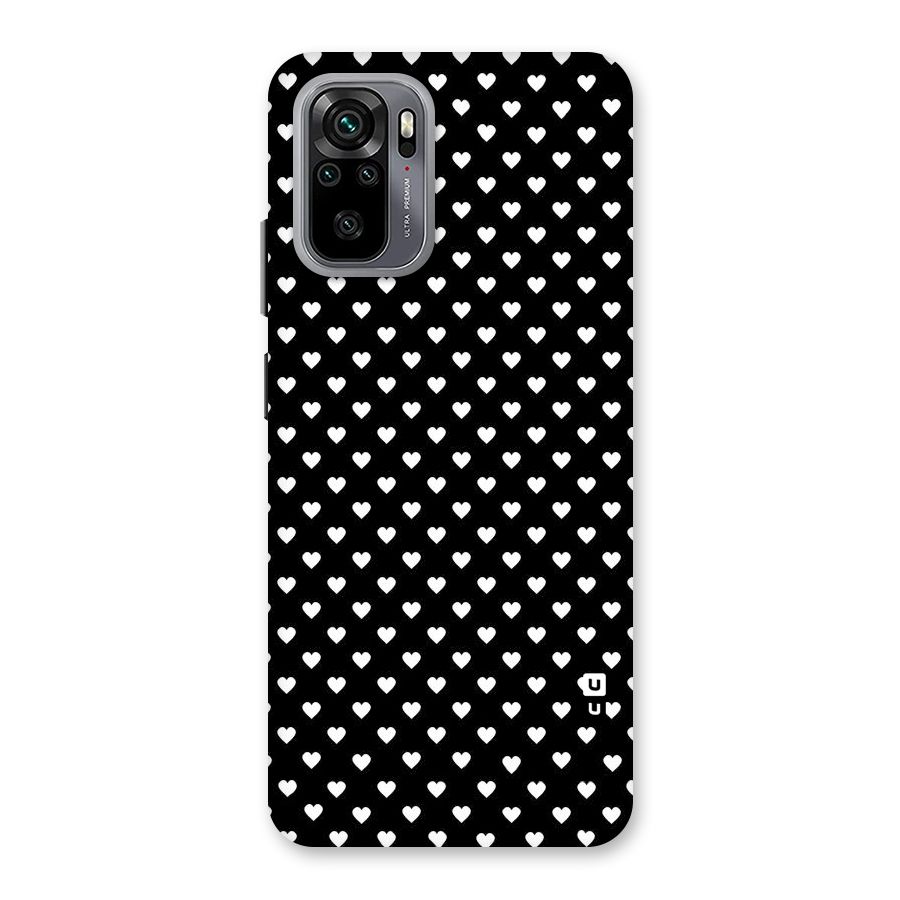 Classy Hearty Polka Back Case for Redmi Note 10