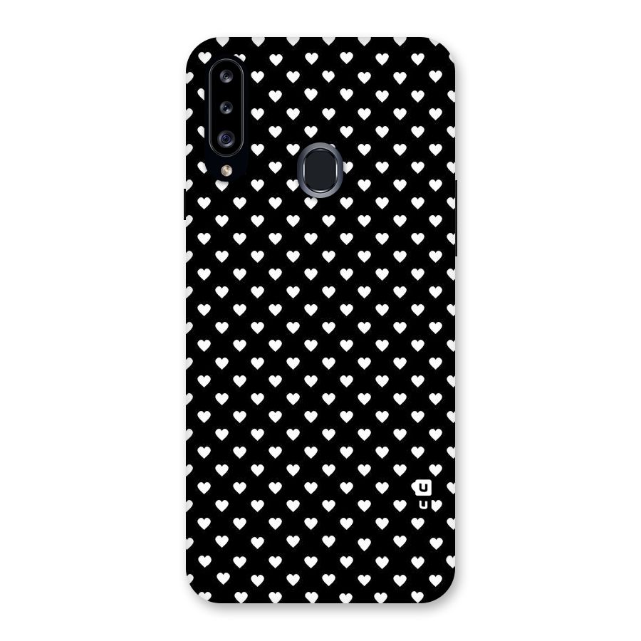 Classy Hearty Polka Back Case for Samsung Galaxy A20s