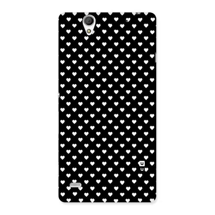 Classy Hearty Polka Back Case for Sony Xperia C4