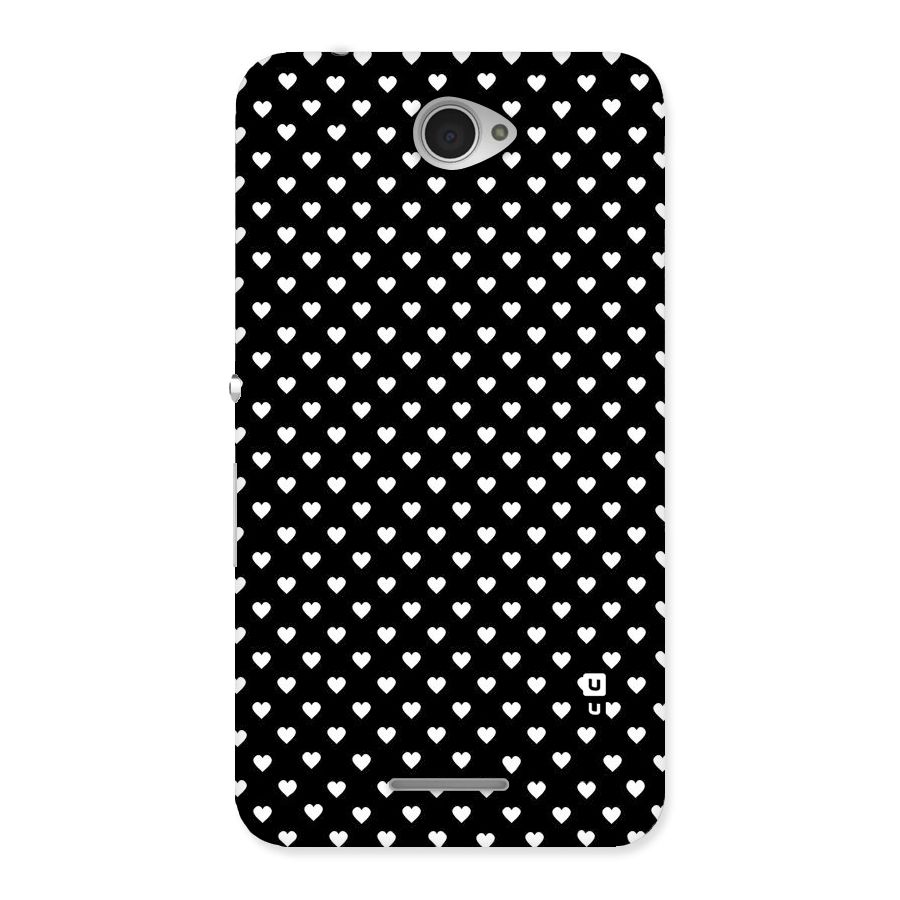 Classy Hearty Polka Back Case for Sony Xperia E4