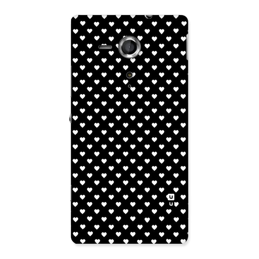 Classy Hearty Polka Back Case for Sony Xperia SP
