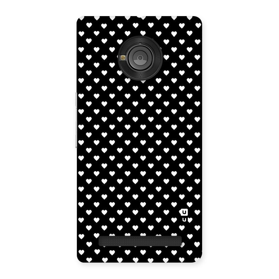 Classy Hearty Polka Back Case for Yu Yuphoria