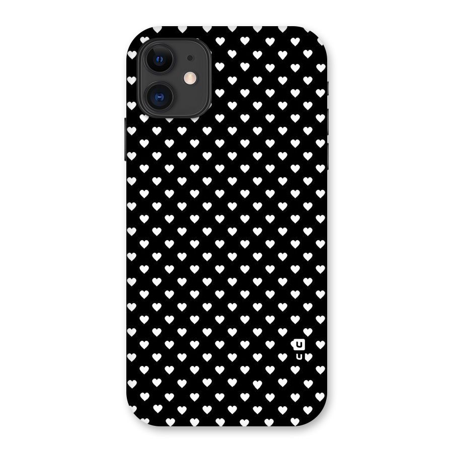 Classy Hearty Polka Back Case for iPhone 11