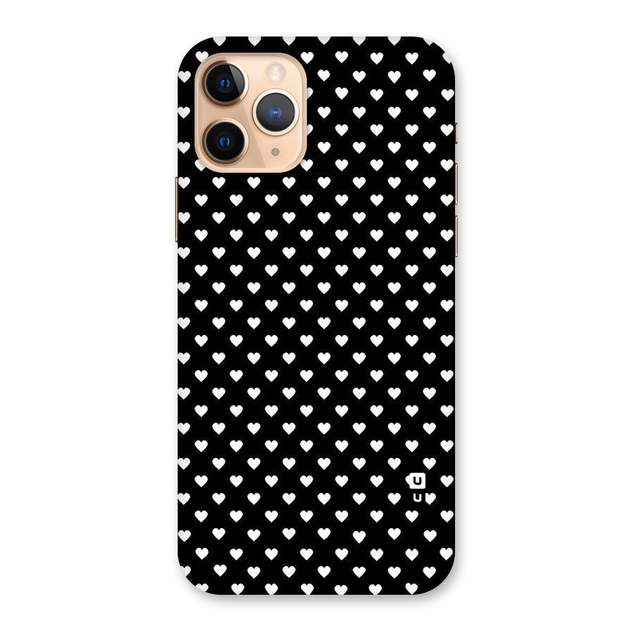 Classy Hearty Polka Back Case for iPhone 11 Pro