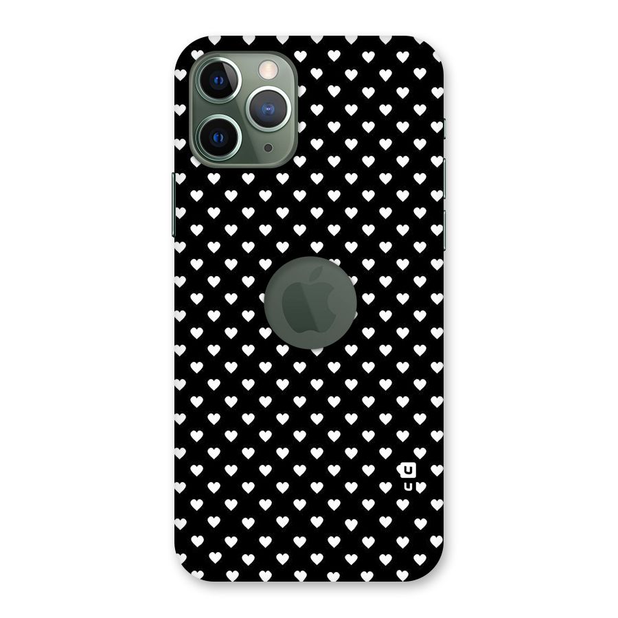 Classy Hearty Polka Back Case for iPhone 11 Pro Logo  Cut