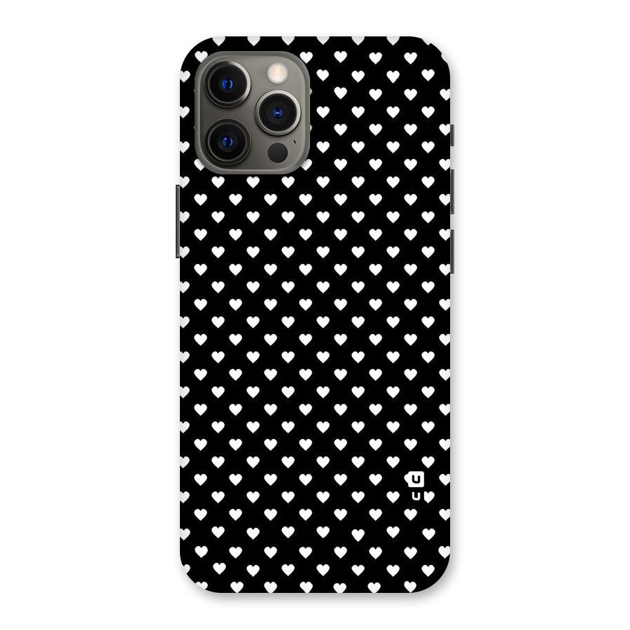 Classy Hearty Polka Back Case for iPhone 12 Pro Max