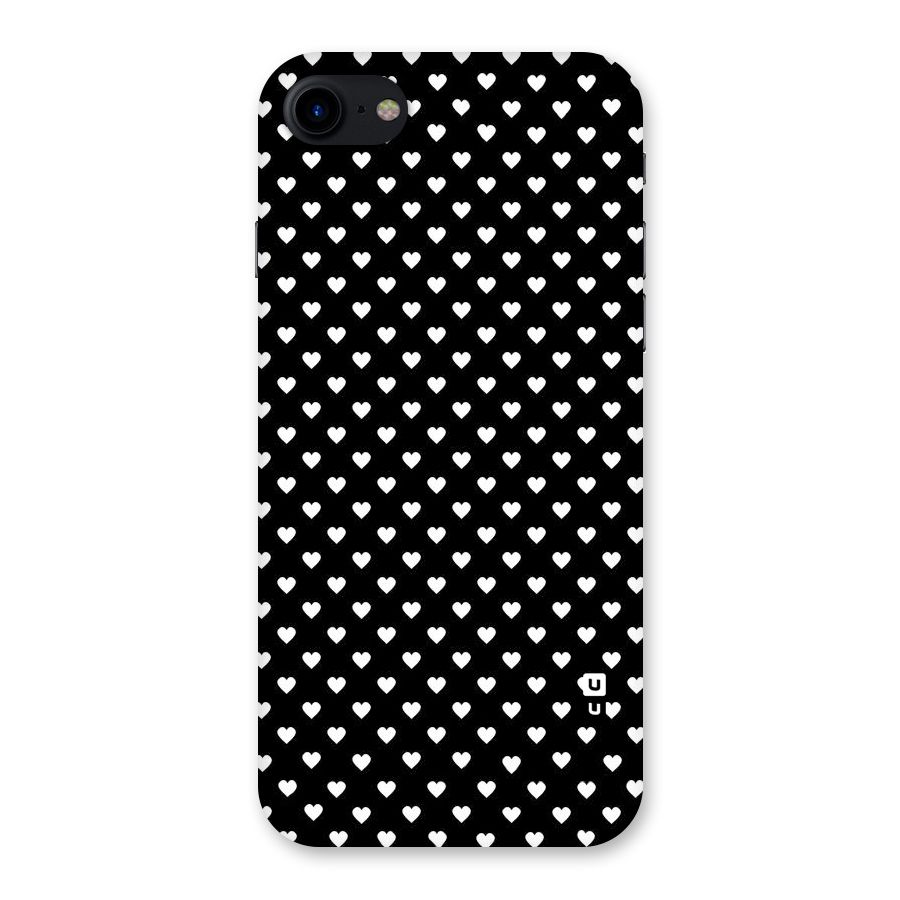 Classy Hearty Polka Back Case for iPhone SE 2020