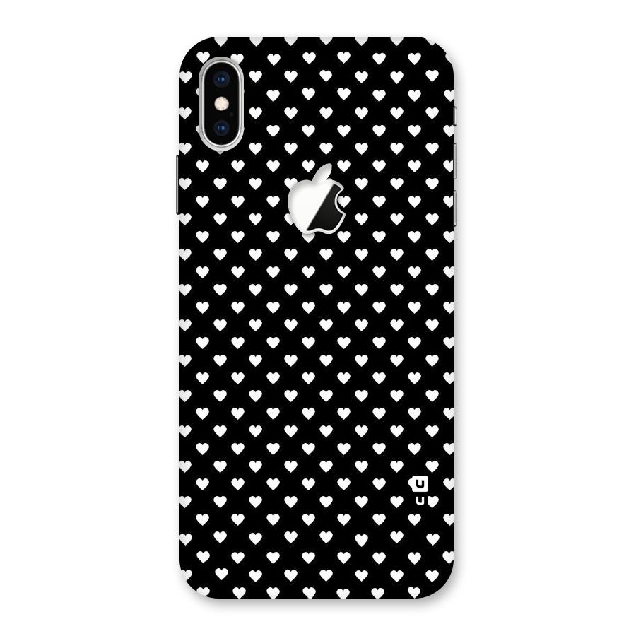 Classy Hearty Polka Back Case for iPhone XS Max Apple Cut