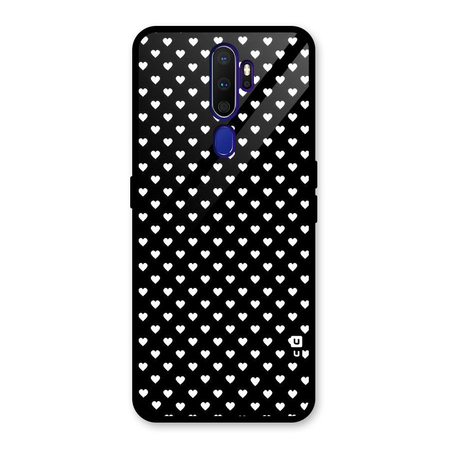 Classy Hearty Polka Glass Back Case for Oppo A9 (2020)