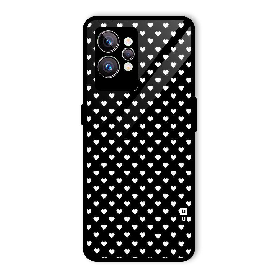 Classy Hearty Polka Glass Back Case for Realme GT2 Pro