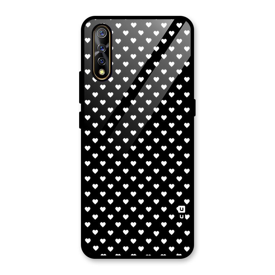 Classy Hearty Polka Glass Back Case for Vivo S1