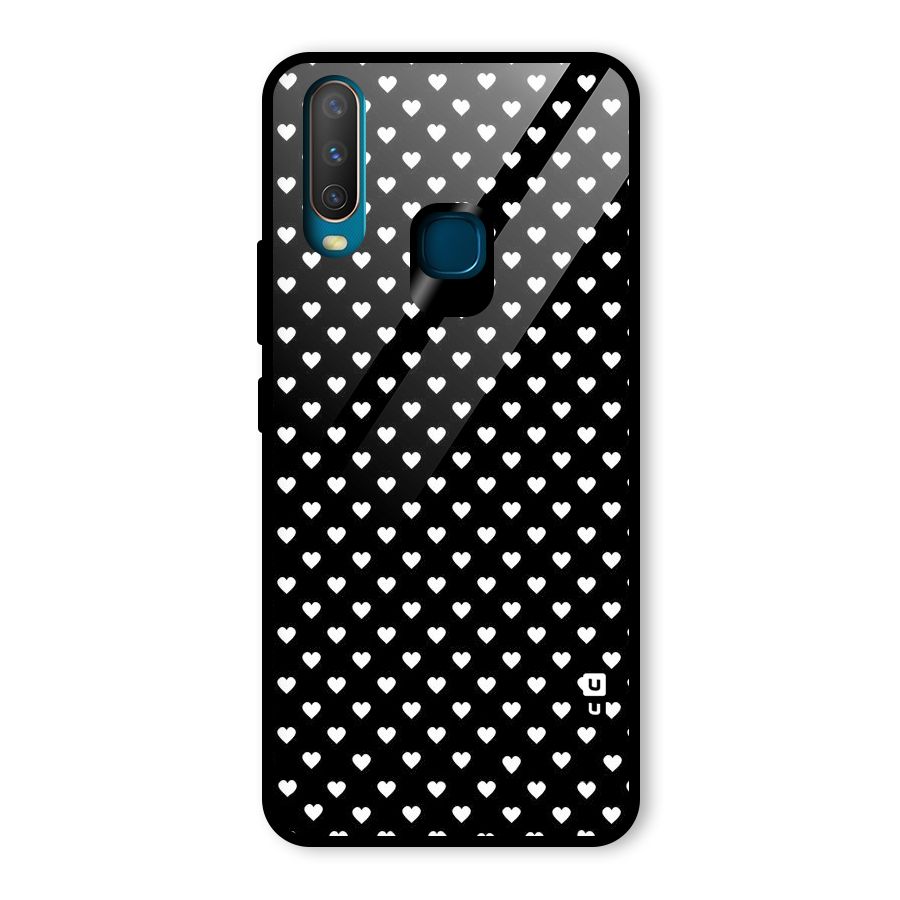 Classy Hearty Polka Glass Back Case for Vivo U10