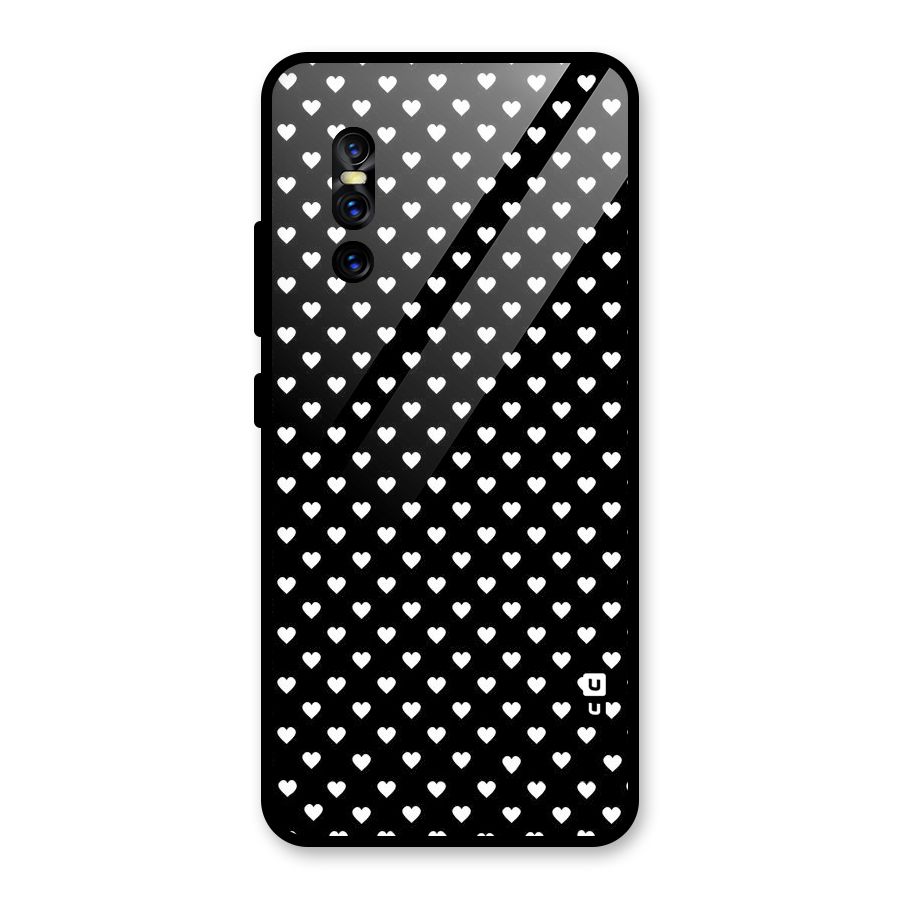 Classy Hearty Polka Glass Back Case for Vivo V15 Pro