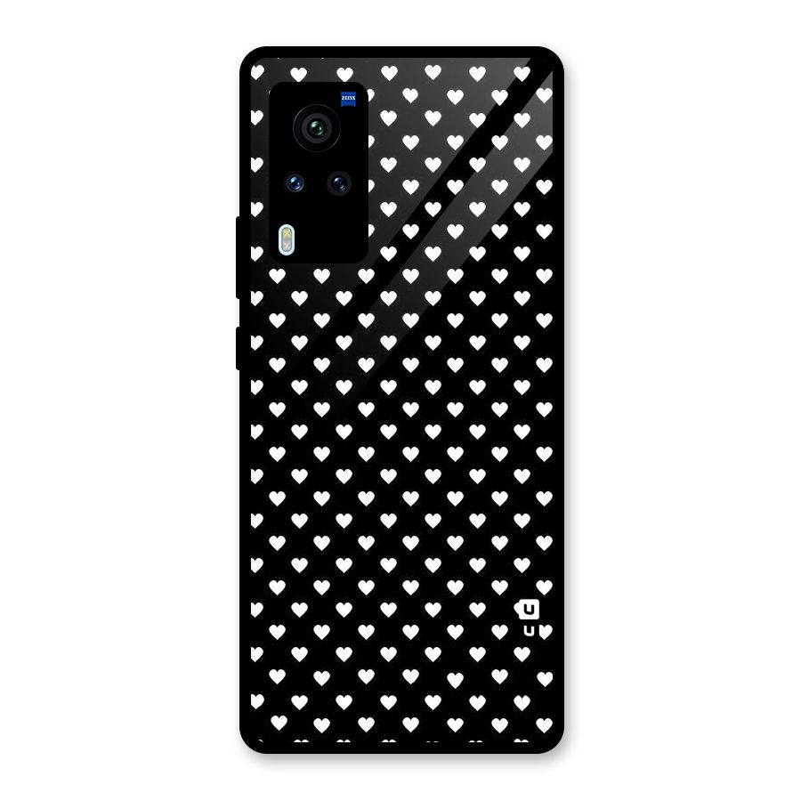 Classy Hearty Polka Glass Back Case for Vivo X60 Pro