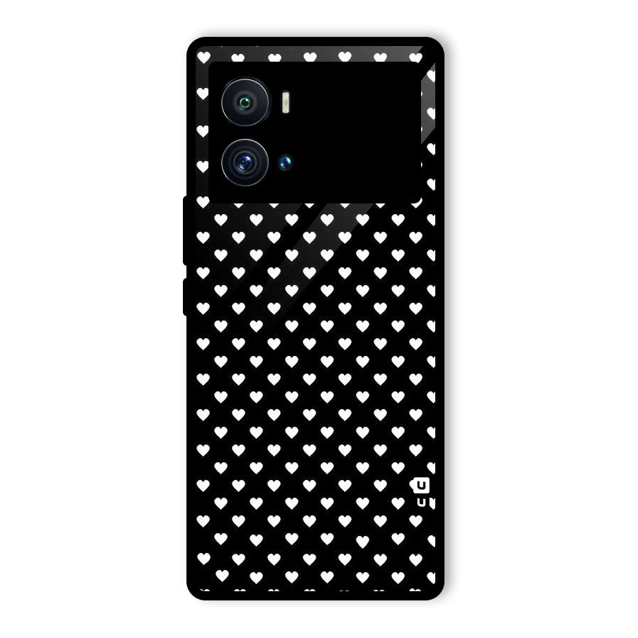 Classy Hearty Polka Glass Back Case for Vivo iQOO 9 Pro