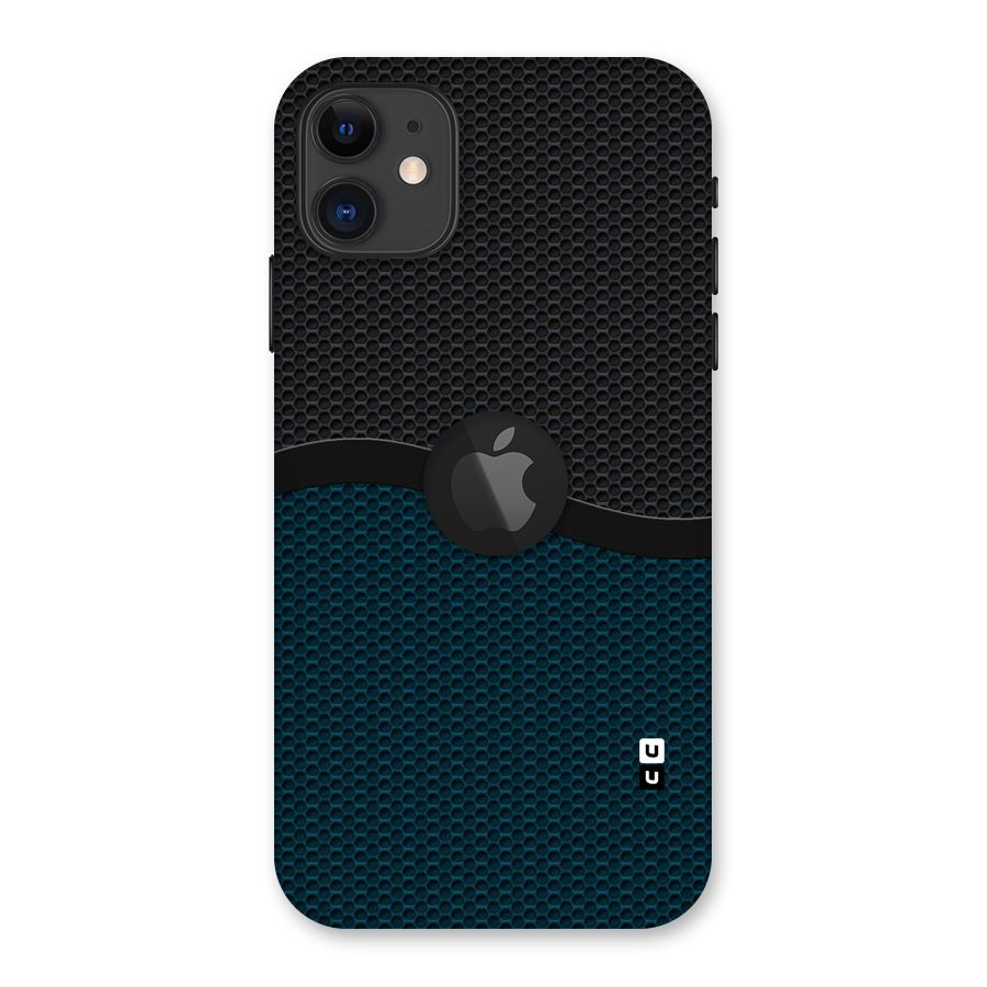 Classy Rugged Bicolor Back Case for iPhone 11 Logo Cut