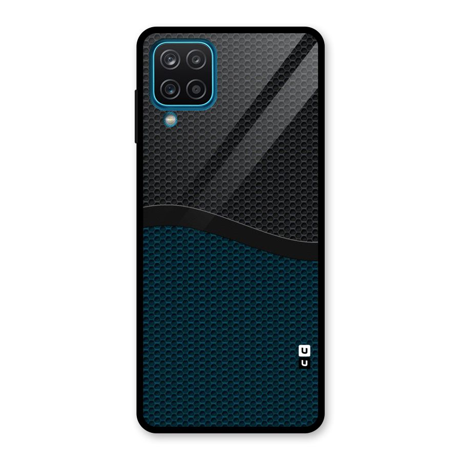 Classy Rugged Bicolor Glass Back Case for Galaxy A12