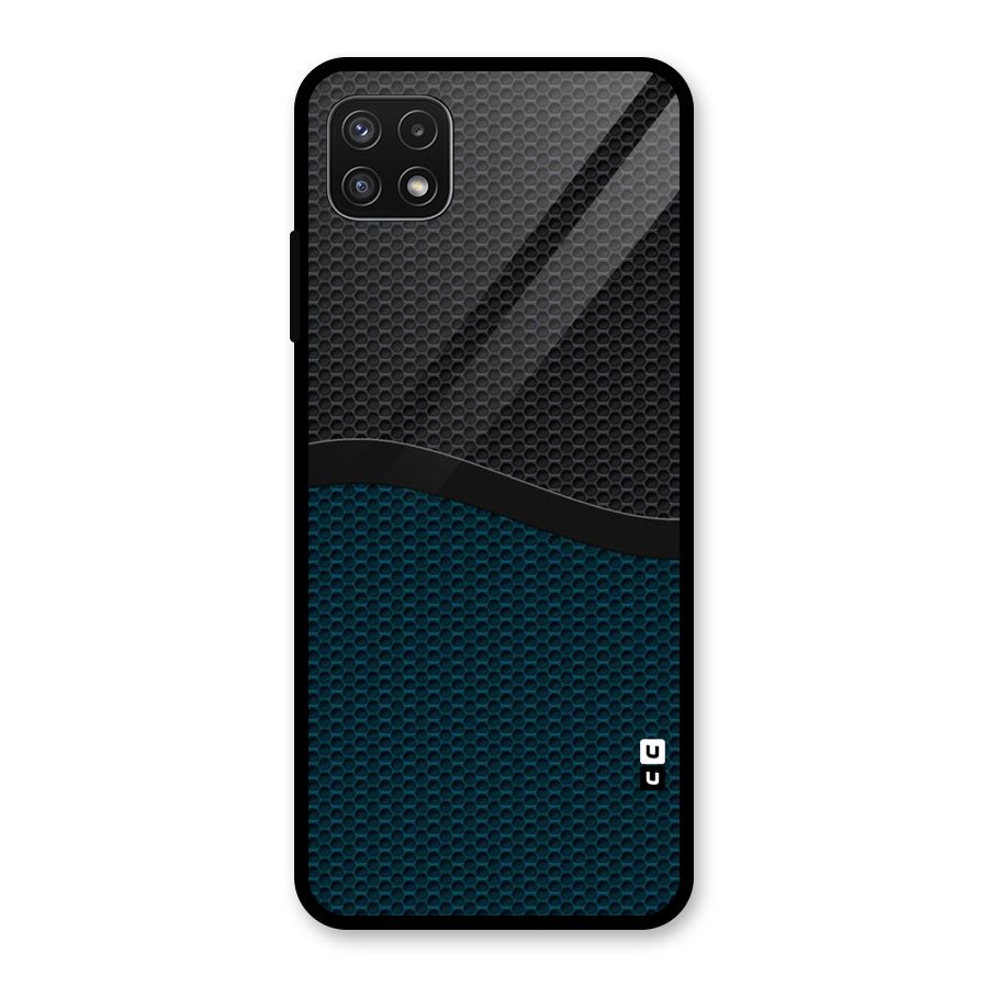 Classy Rugged Bicolor Glass Back Case for Galaxy A22 5G