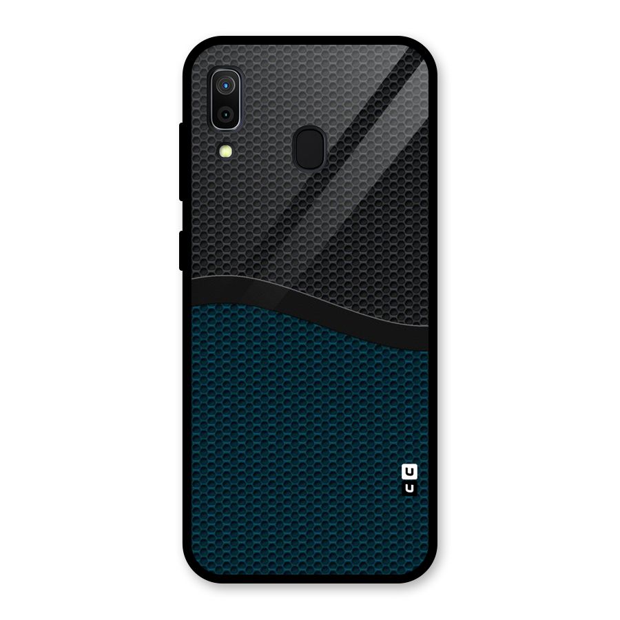 Classy Rugged Bicolor Glass Back Case for Galaxy A30