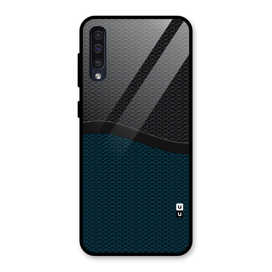 Classy Rugged Bicolor Glass Back Case for Galaxy A50s