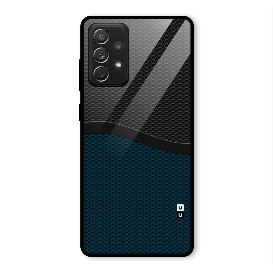 Classy Rugged Bicolor Glass Back Case for Galaxy A72