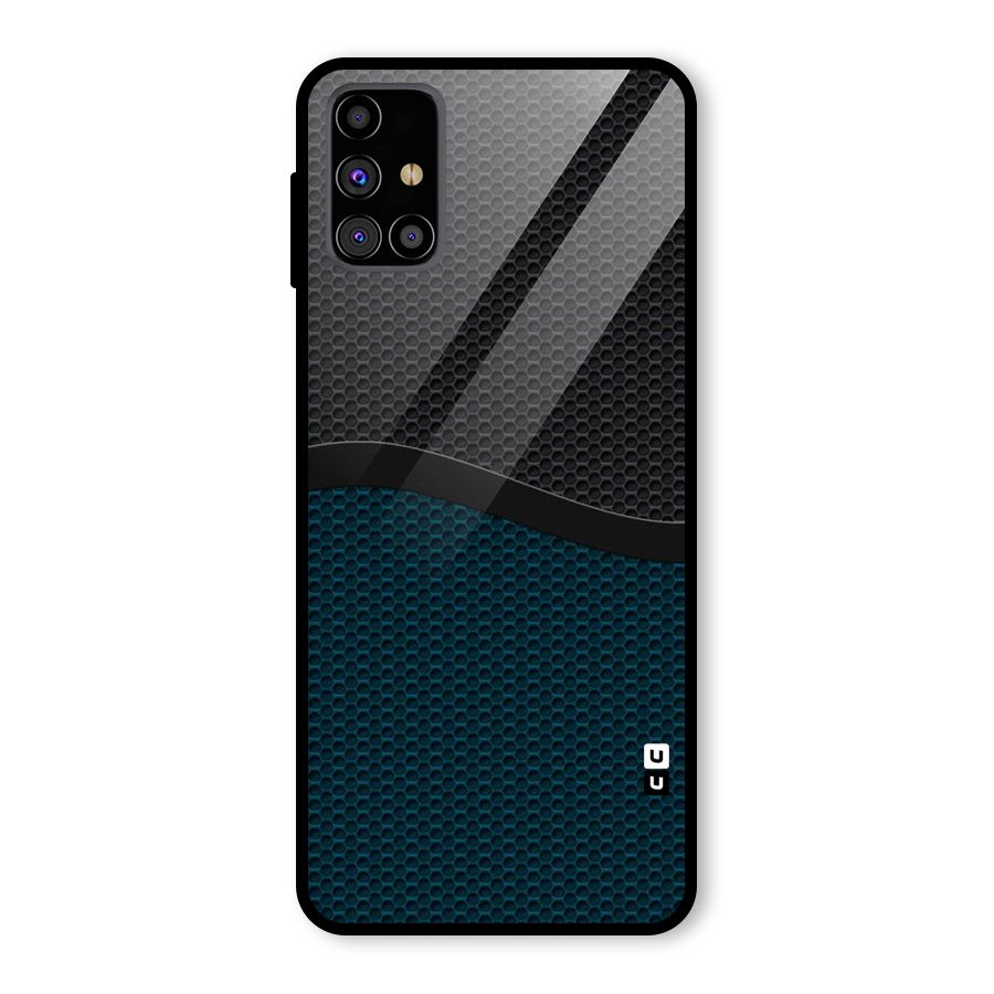 Classy Rugged Bicolor Glass Back Case for Galaxy M31s
