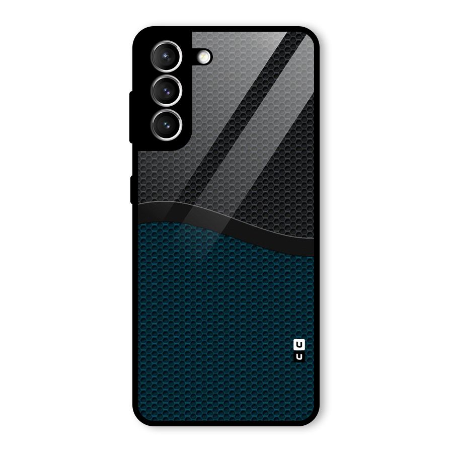 Classy Rugged Bicolor Glass Back Case for Galaxy S21 5G