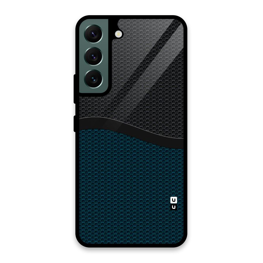 Classy Rugged Bicolor Glass Back Case for Galaxy S22 5G