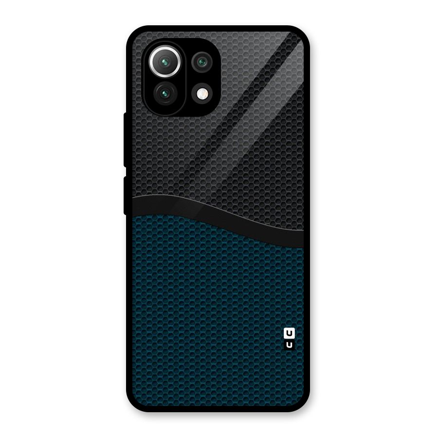 Classy Rugged Bicolor Glass Back Case for Mi 11 Lite NE 5G
