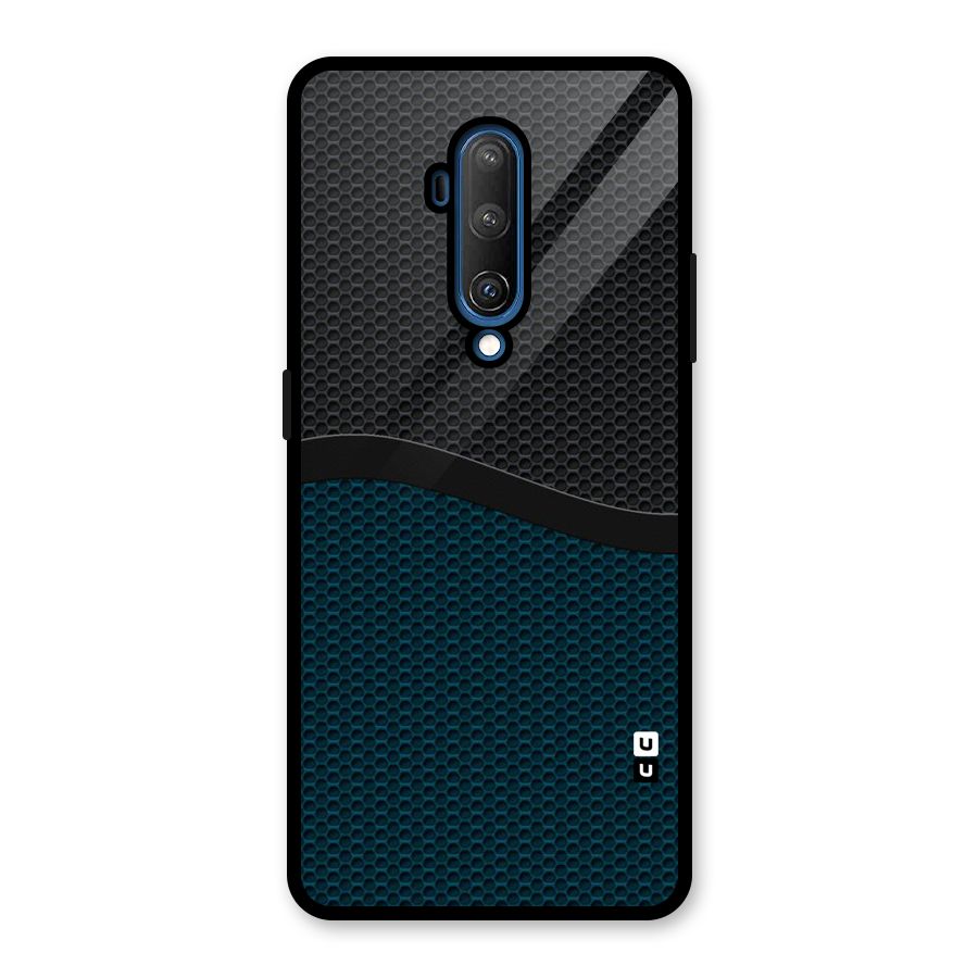 Classy Rugged Bicolor Glass Back Case for OnePlus 7T Pro